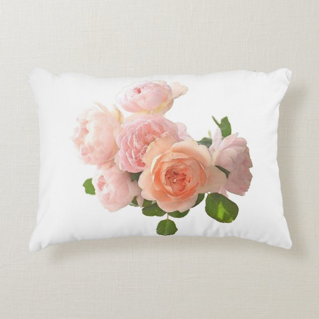 Cojín Decorativo Rosas elegantes de moda diseñan plantilla moderna (Anverso)