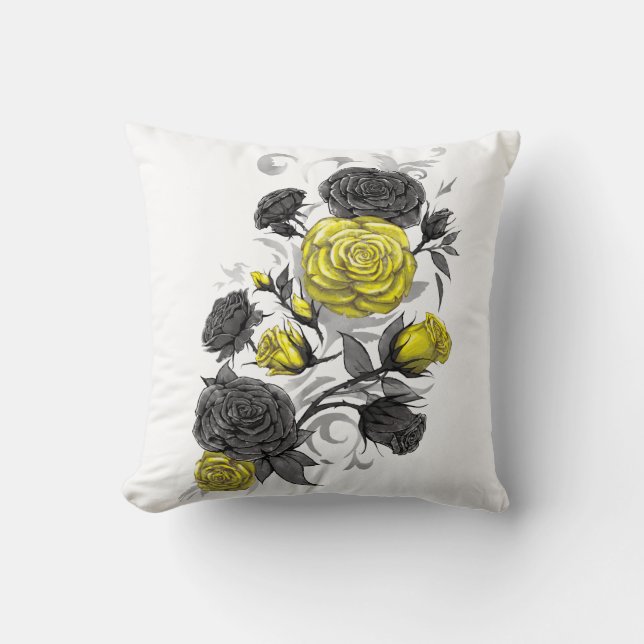 Cojín Decorativo Rosas existenciales (Anverso)