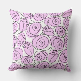 Cojín Decorativo Rosas Lilac retrocedió