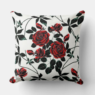 Cojín Decorativo Rosas rojas.