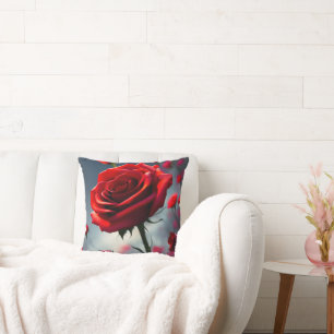 Cojín Decorativo Rosas Rojas Y Cosas, Cushion