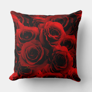 Cojín Decorativo Rosas Rojo Oscuro para ti
