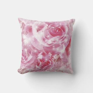 Cojín Decorativo Rosas rosa blandas