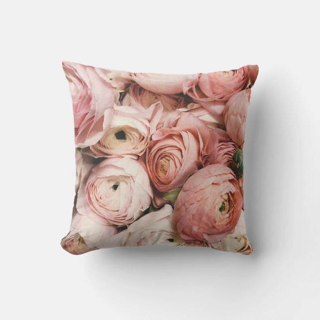 Cojín Decorativo Rosas rosadas (Anverso)