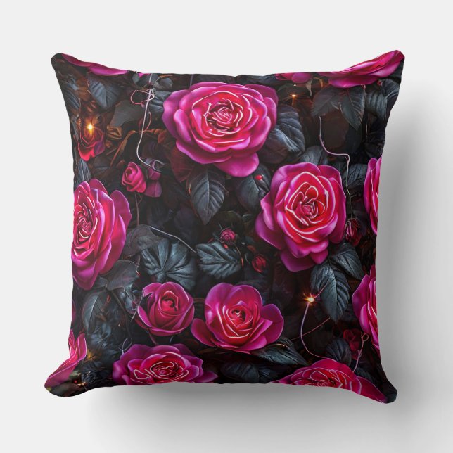 Cojín Decorativo Rosas rosadas (Anverso)