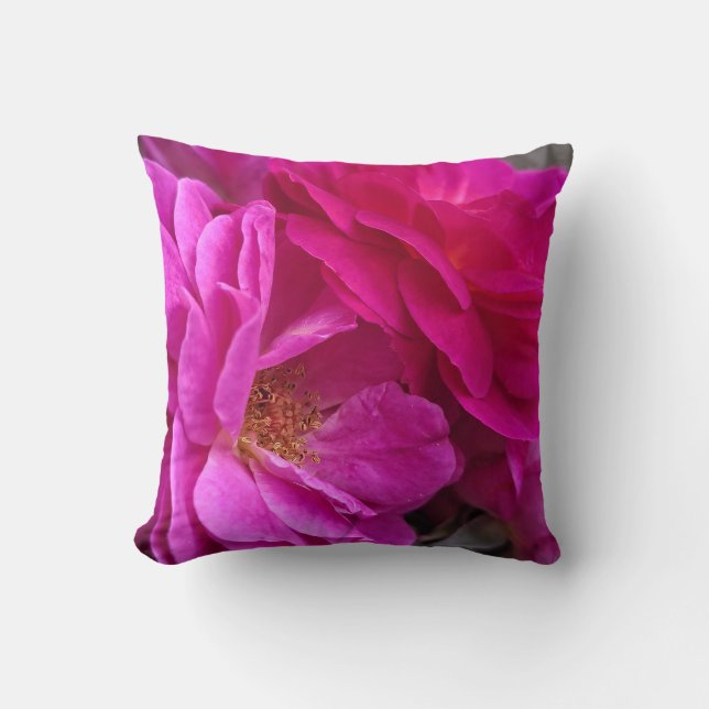 Cojín Decorativo Rosas Rosadas (Anverso)