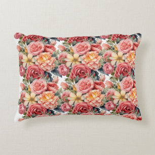 Cojín Decorativo Rosas rosadas Cottagecore
