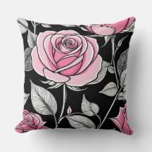 Rosas rosados y negros