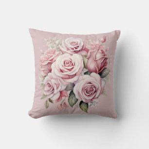 Cojín Decorativo Rosas Rosas Clásicas Florales