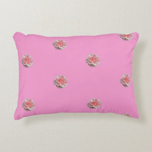 Cojín Decorativo Rosas rosas rosas en rosa