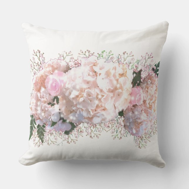 Cojín Decorativo Rosas rosas rosas rosas rojas de encaje blanco rom (Anverso)