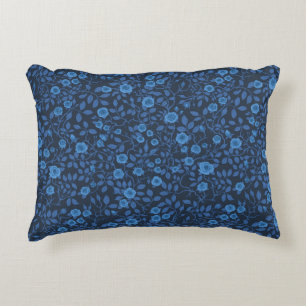 Cojín Decorativo Rosas salvajes de azul