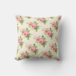 Cojín Decorativo Rosas vintage rosadas