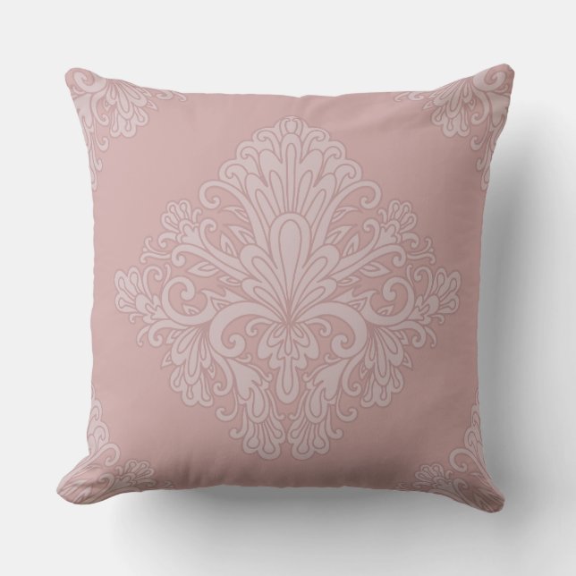 Cojín Decorativo Rose Gold Decorative Pattern, Elegant (Anverso)