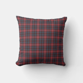 Cojín Decorativo Rose Red Blue Black Plaid Tartan
