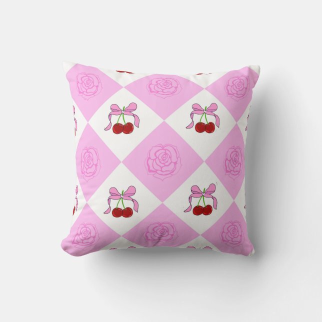 Cojín Decorativo Roses and cherry (Anverso)
