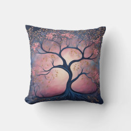 Cojín Decorativo Roses Grow Trees arte de IA 