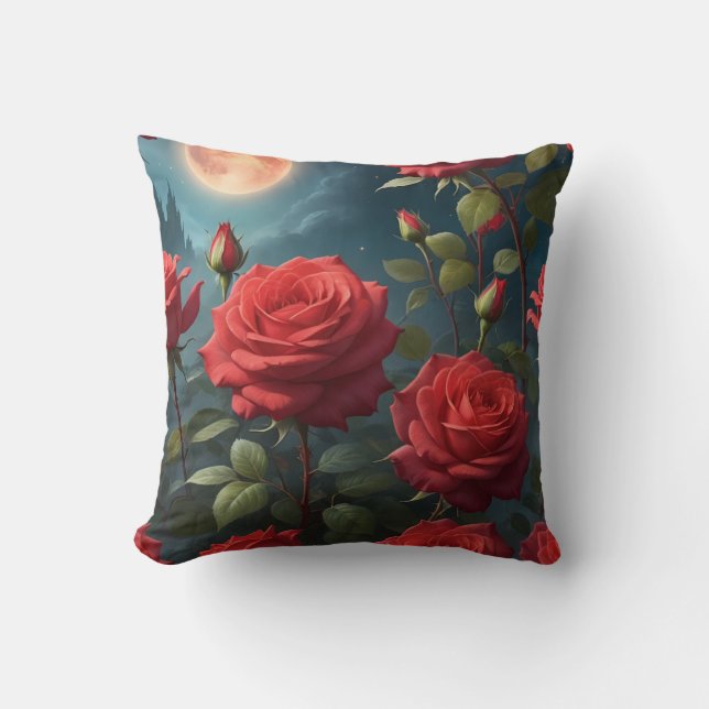 Cojín Decorativo Roses rojos (Anverso)