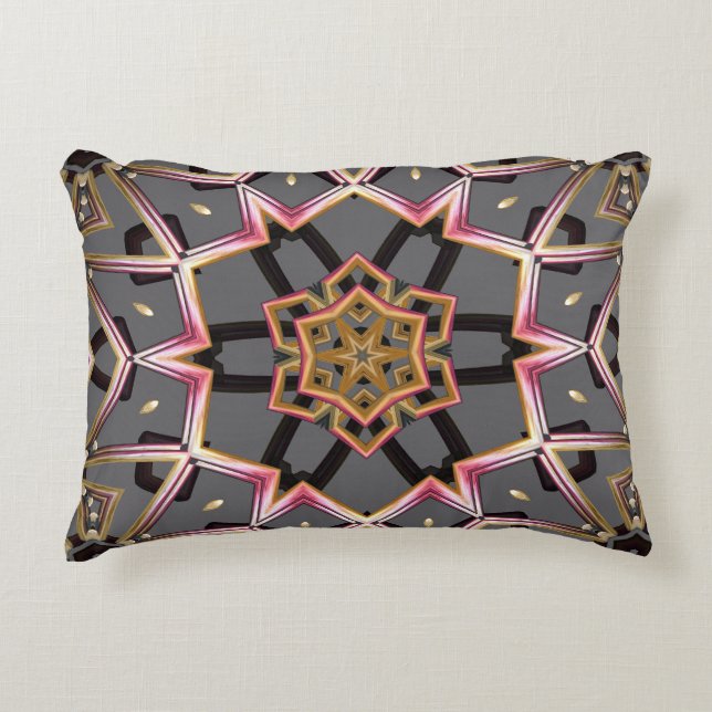 Cojín Decorativo Roseta Dorada (Anverso)