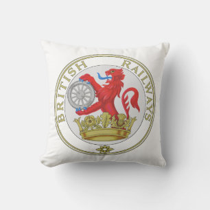 Cojín Decorativo rosetón de león de antiguas vías férreas británica