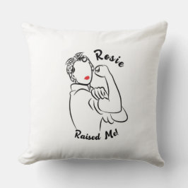 Cojín Decorativo Rosie Raised Década - Imagen de lienzo