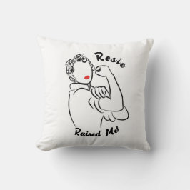 Cojín Decorativo Rosie Raised Década - Imagen de lienzo