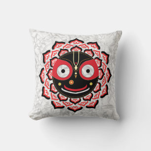 Cojín Decorativo Rostro de Lord Jagannath Chakra Deidad Hindú