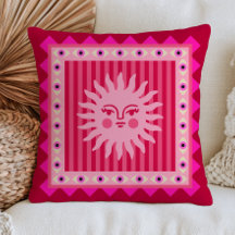 Rostro de sol bohemio rosa sobre ojos malvados fun