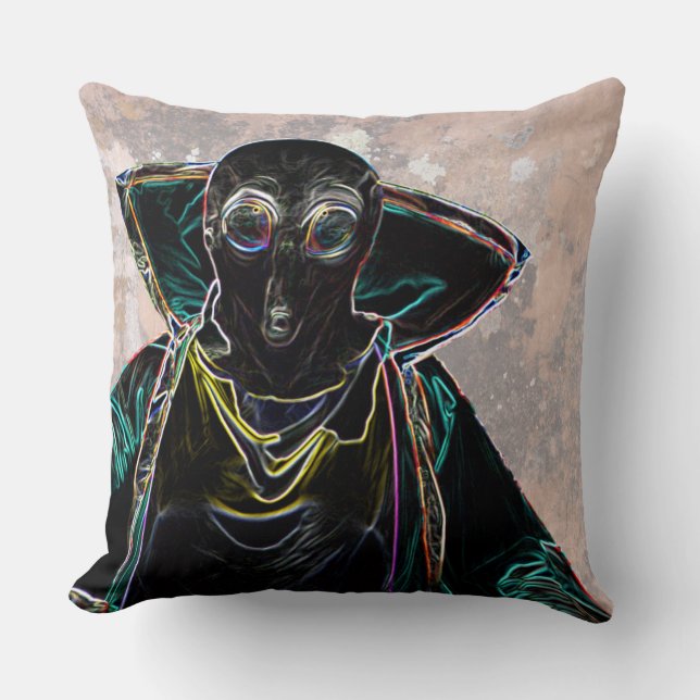 Cojín Decorativo Roswell Aliens (Anverso)