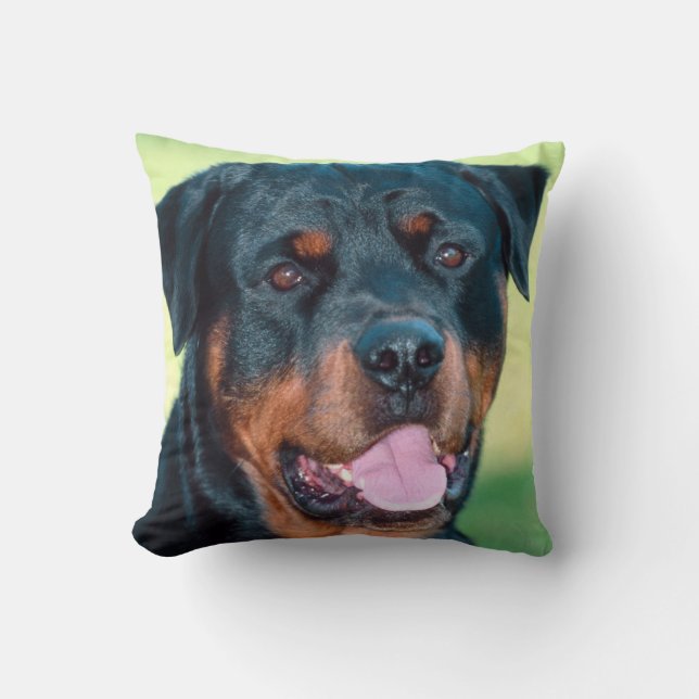 Cojín Decorativo Rottweiler (Anverso)