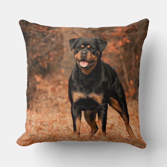 Cojín decorativo Rottweiler (Anverso)