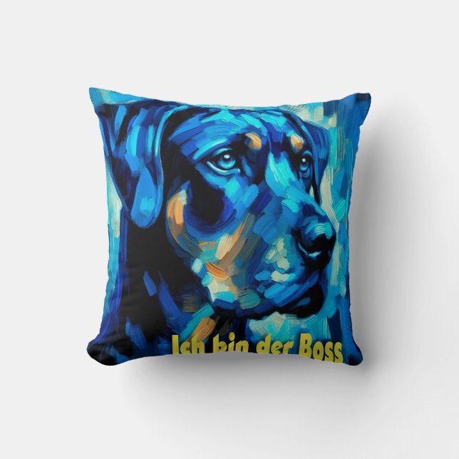 Cojín Decorativo Rottweiler (Anverso)