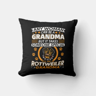 Cojín Decorativo rottweiler amante abuela mejor idea de regalo rott