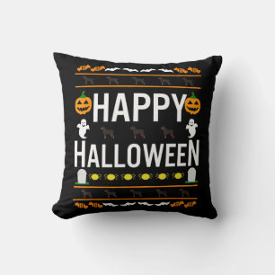 Cojín Decorativo Rottweiler Halloween Lazy Ugly Costume Camiseta De