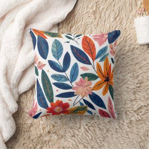 Cojín Decorativo Rotulador de color de agua estilo retro