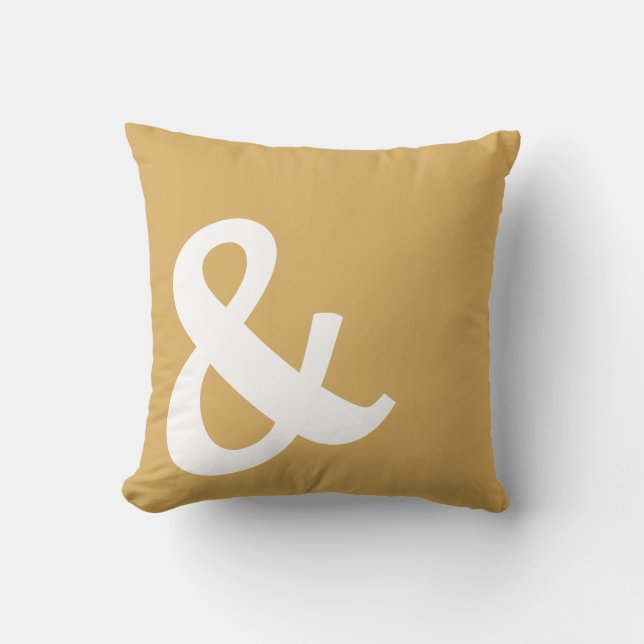 Cojín Decorativo Rótulo Ampersand Bold (y) (Anverso)