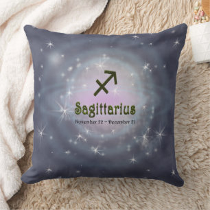 Cojín Decorativo Rótulo Astrológico Sagittarius Zodiac