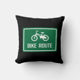 Cojín Decorativo Rótulo de ruta ciclista