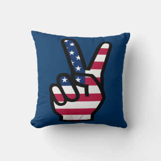 Cojín Decorativo RÓTULO de victoria de Estados Unidos