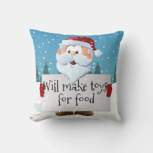 Cojín Decorativo Rótulo del personalizable Santa