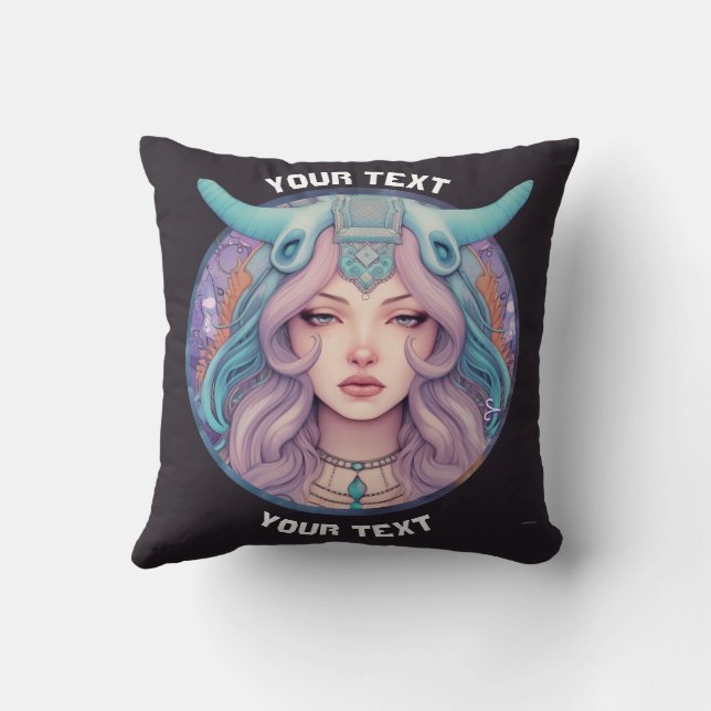 COJÍN DECORATIVO RÓTULO ZODIAC DE ARIES PERSONALIZADAS (Reverso)
