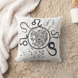 Cojín Decorativo Rótulo Zodiac Leo.w
