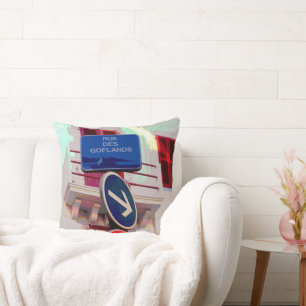Cojín Decorativo Rótulos de la Calle Francesa