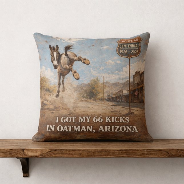 Cojín Decorativo Route 66 Centennial Oatman Donkey Decor (Subido por el creador)