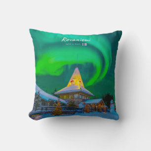 Cojín Decorativo Rovaniemi, Finlandia - Aurora Mágica