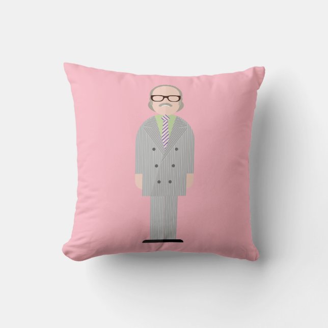 Cojín Decorativo Royal - Eccentric Character Throw Pillow (Anverso)
