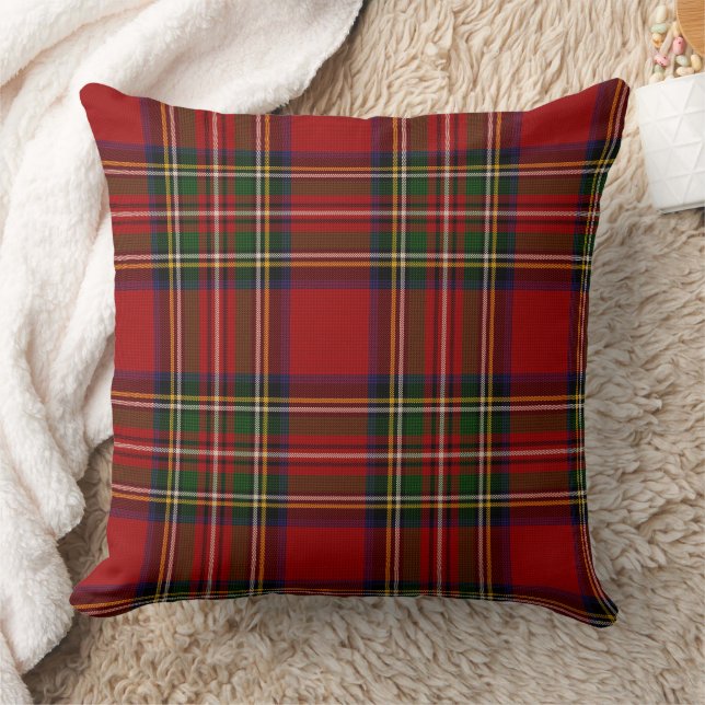 Cojín Decorativo Royal Stewart Clan Tartan Plaid