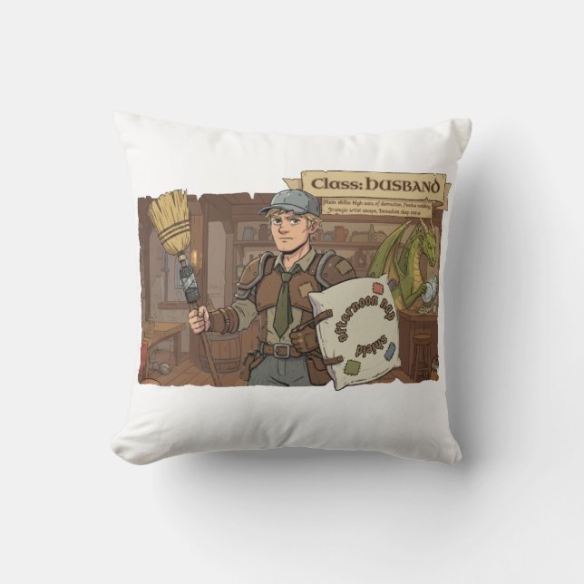Cojín Decorativo RPG Family - Class Husband E (Anverso)