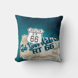Cojín Decorativo rt 66 get your kicks pillow 26blue