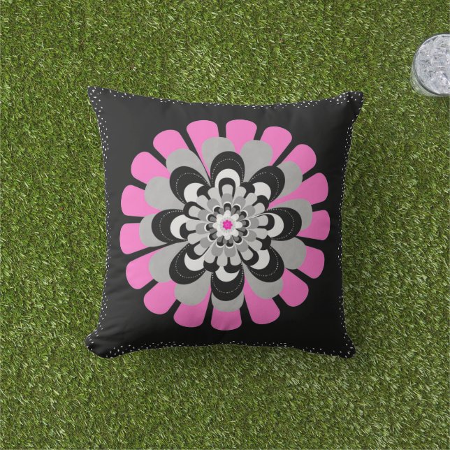 Cojín Decorativo Rubor de Flor Bloom (Césped)